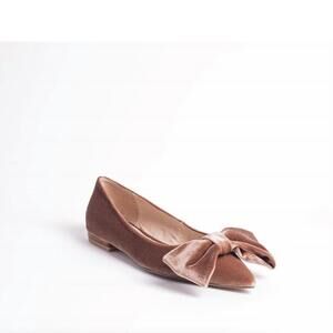 NEW CECELIA NEW YORK women's brie bow flats in taupe